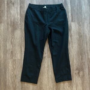 J.Jill Ponte Slim Leg Pants Black Size Medium Petite High Rise